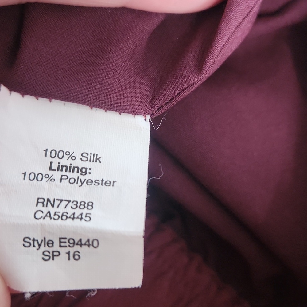 Madewell Maroon Mini Silk Skirt - Picture 6 of 6